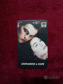 Scheda telefonica Leonardo Di Caprio e Kate