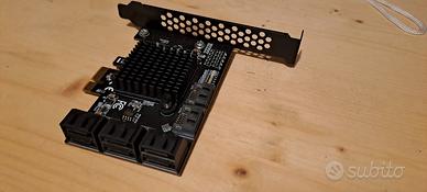 Scheda espansione PCIe a SATA 8x