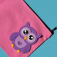 Scuola pochette astuccio gufo