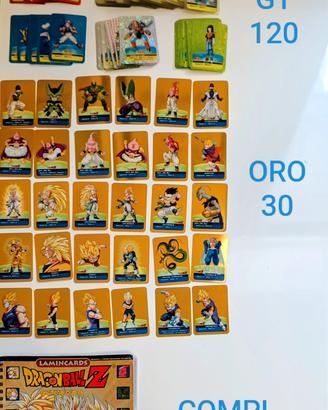 Album completo lamincard Dragon ball z serie oro