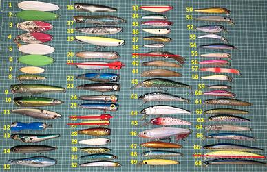 300 Esche Artificiali Pesca Spinning - Vari marchi