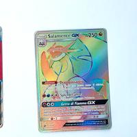 Lotto 3 Carte Pokemon Salamance-GX-Fullart-Hyper