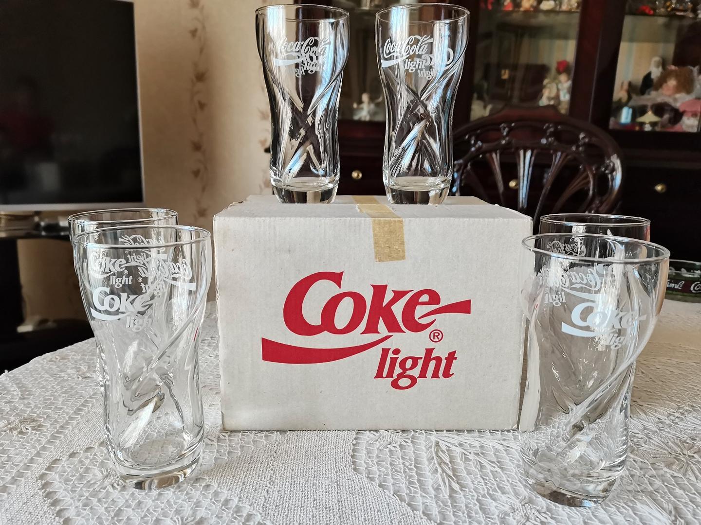 Bicchieri in vetro Coca Cola light - Collezionismo In vendita a Roma