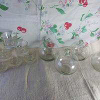 6 portalumini+ 4 meline terrarium vetro soffiato 