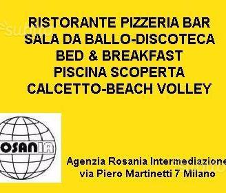 Ristorante con piscina + B&B (muri e attIvità)