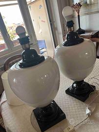 coppia di lampade da tavolo vintage