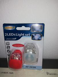 kit  2 luci led bianco/rosso viaggia sicuro!