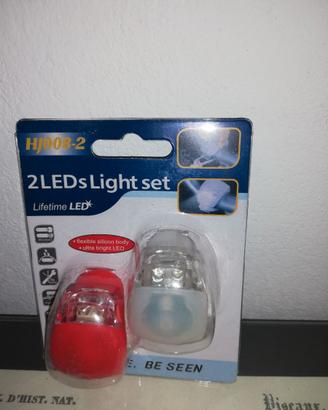 kit  2 luci led bianco/rosso viaggia sicuro!