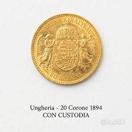 Moneta d’oro austro ungarica- 20 korona