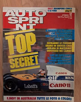 Autosprint 1991 Costi Lancia Delta Gruppo N e A