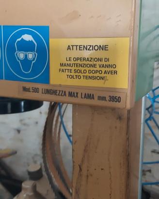 Sega a nastro legno