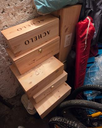 Cassette di legno per vino
