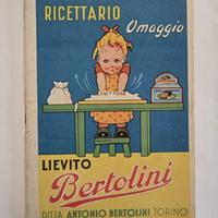 Ricettario omaggio del Lievito Bertolini Anni '50
