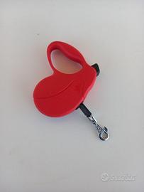 Collare per cane allungabile di plastica rosso