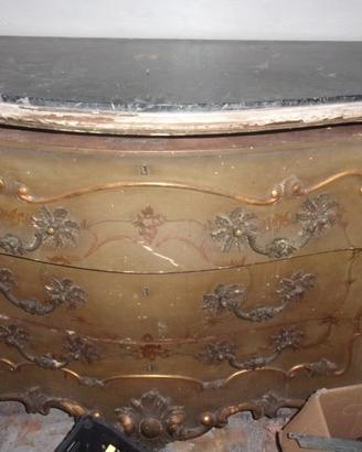 Cassettone vintage antico stile veneziano