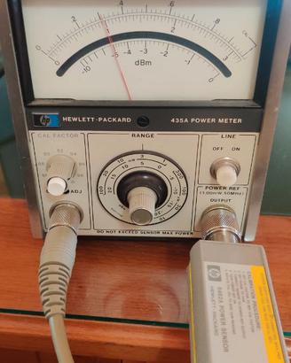 Power meter HP 435A e testina HP 8482A