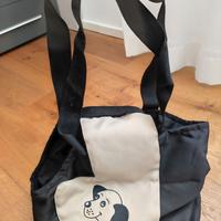 Borsetta da passeggio porta animali con gancetto