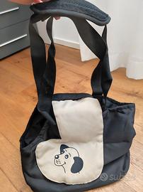 Borsetta da passeggio porta animali con gancetto