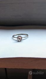 anello argento 925 stile solitario