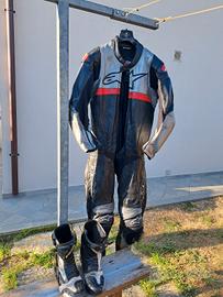 tuta moto intera alpinestar