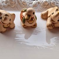 set 3 PZ Thun 2 elefantini e una papera, piccoli