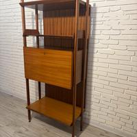 Libreria a colonna in teak anni '60