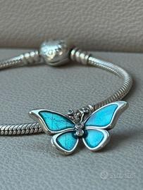 Charm Farfalla argento compaibile Pandora