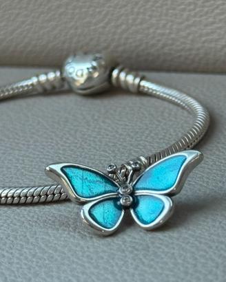Charm Farfalla argento compaibile Pandora
