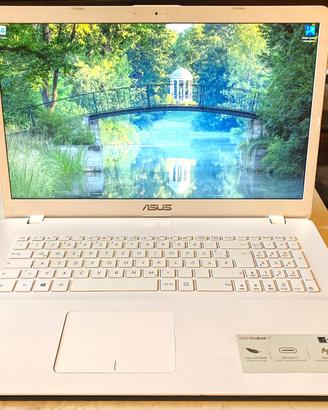 Asus Vivobook 17" Bianco ram 8Gb ssd nuovo 256gb