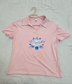Polo rosa donna con fiore di loto Tg L
Puzzle: