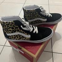 Scarpe vans alte leopardate eur 38.5 us 6.5 uk 5.5