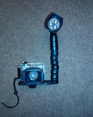 Custodia Sub Canon con illuminatore Sealife 3 led