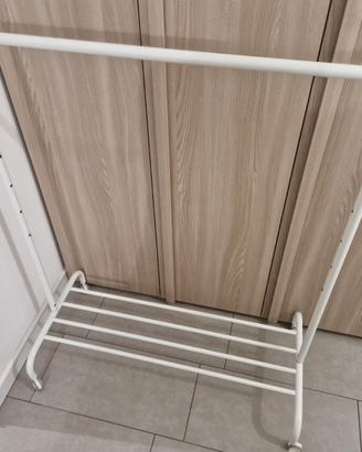 Stand appendiabiti bianco Ikea Rigga