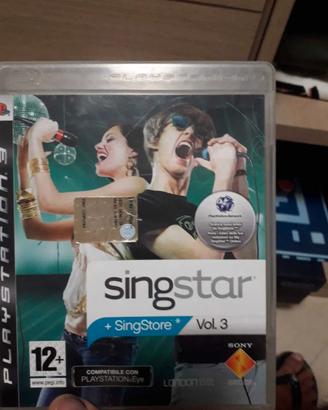 SINGSTAR VOL 3 gioco  playstation 3  mai giocato