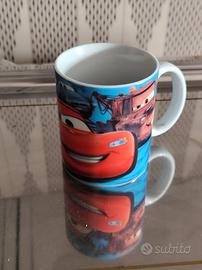 tazza bicchiere per colazione Disney Pixar Cars 