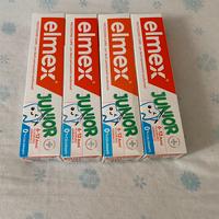 Set 4 dentifrici Elmex 6-12 anni. Nuovi.