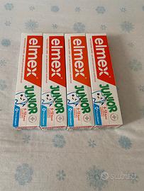 Set 4 dentifrici Elmex 6-12 anni. Nuovi.