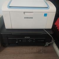 2 Stampanti A4: Una Samsung b/n e  Epson color
