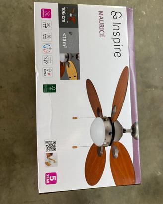 Lampadario ventilatore da soffitto