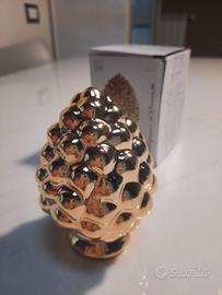 set di 2 Pigne Siciliane color Oro