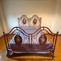 Letto matrimoniale antico in ferro ‘800