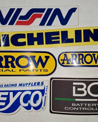 lotto 6 adesivi vintage 