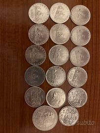 500 lire in argento e 100 scellini austriaci