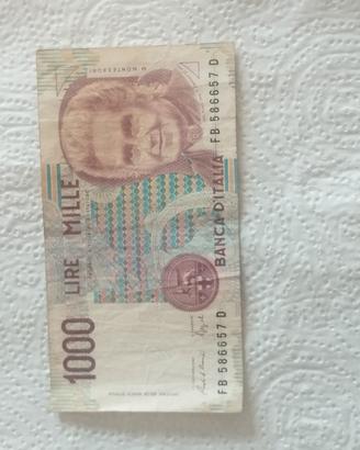 banconota mille lire 1990