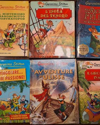 Lotto 6 libri Geronimo Stilton