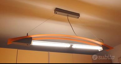 Lampadario a sospensione in Plexiglass & Alluminio