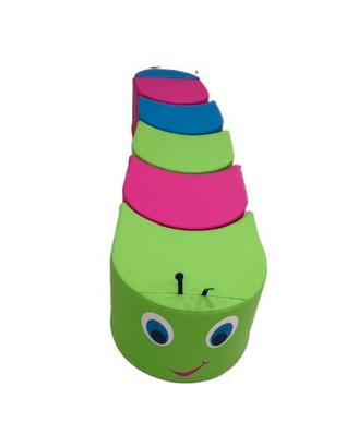 Set Pouf VPZone mod "Bruco" 6pz 190x45x30cm