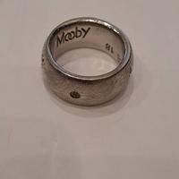 Anello Mooby  in acciao a fascia misura 18  
