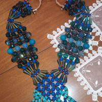 Collana Ottaviani Con giada,turchesi,cristalli.