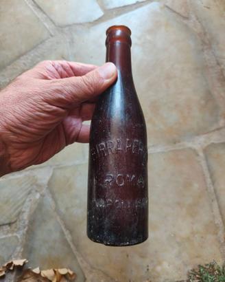 Antica bottiglia di birra Peroni Roma Napoli Bari